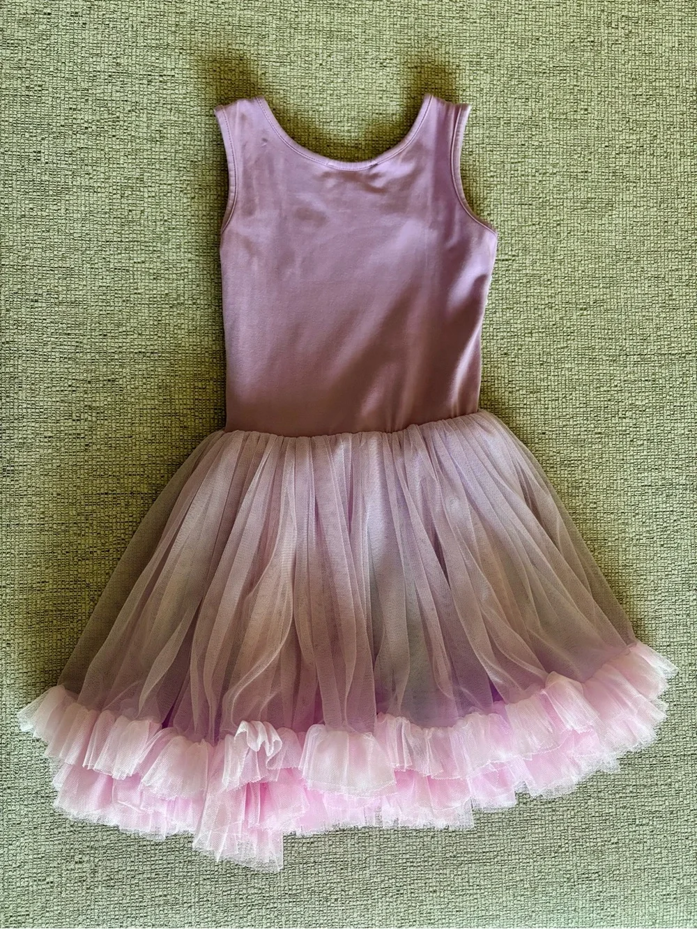 Popatu Lavender Floral Embroidered Tulle Dress